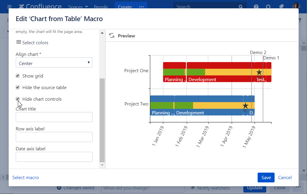 Gantt chart type